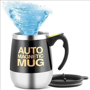 Self Stirring Mug Coffee Cup/Auto Magnetic Mixing Tea Hot Chocolate Cocoa Protein 400ml, A006M